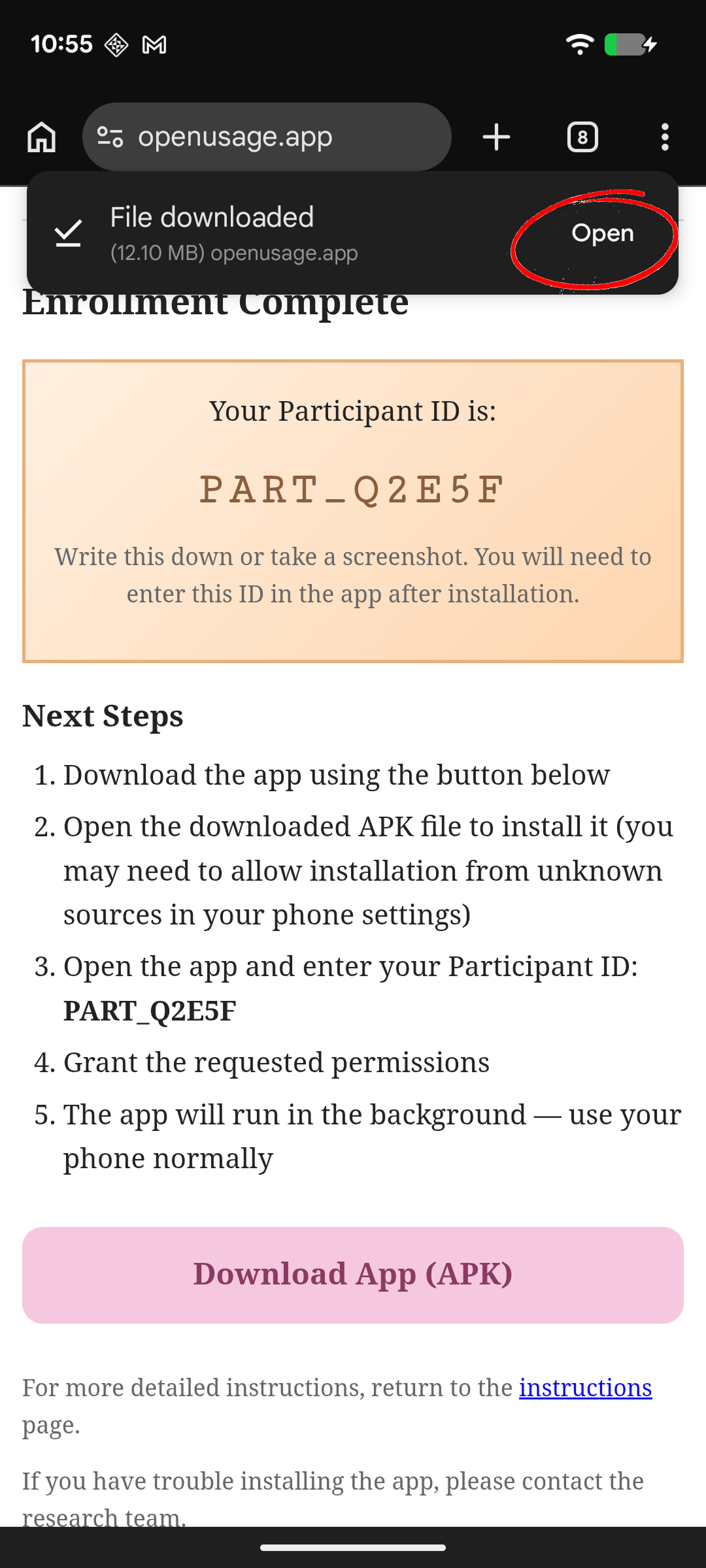 Download step 1